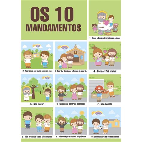 os 10 mandamentos catequese infantil